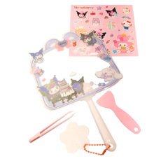 Set Abanico DIY Sanrio Plastico + Stickers aleatorios - tienda online