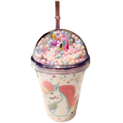Vaso Kawaii Cute Unicornio Glitter Mod2 - comprar online