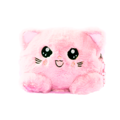 Cartera Kawaii Gato Rosa Peluche - KITCH TECH