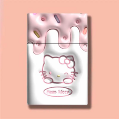 Imagen de Cigarrera Porta Cigarrillos Sanrio Kuromi Kitty Melody con Encendedor USB