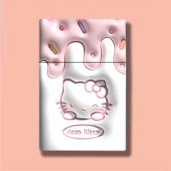 Cigarrera Porta Cigarrillos Sanrio Kuromi Kitty Melody con Encendedor USB - online store