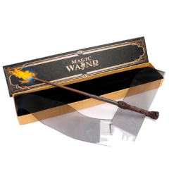 Varita Harry Potter HP Dispara Fuego Importada + Papel incendiario Extra