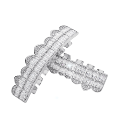 Parrilla para Dientes Grillz Zircon Cubic Baño Plata - comprar online