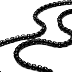 Cadena Veneciana Negra 2mm Acero Inox - 24 inch - comprar online