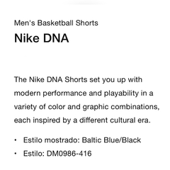 Short Nike DNA Basketball - 150usd - tienda online