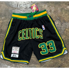 Bermuda Short NBA Boston Celtics 33 Negro