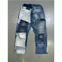 Pantalon Jean Intervenido Retazos Bones Hype Talle Unico on internet