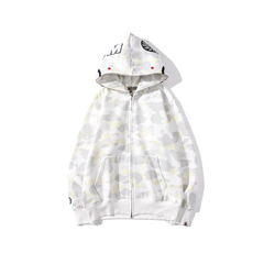 Campera Hoodie BAPE Full Zip Shark Camo Glow In The Dark - 220USD