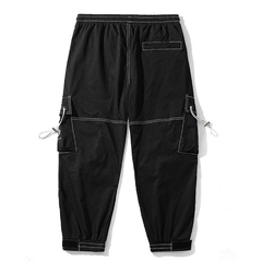 Pantalon Cargo Techwear Gabardina GOB 129 Negro Niños - tienda online