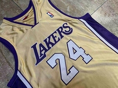 Musculosa Casaca NBA Los Angeles Lakers 24 Bryant Beige en internet