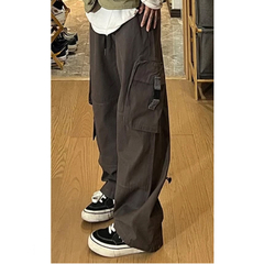 Pantalon Cargo Streetwear Con Broche G971 Gris - comprar online