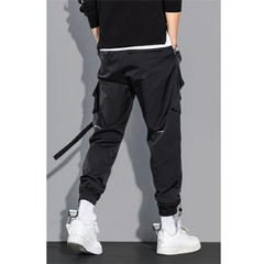 Pantalon Cargo Techwear Impermeable Negro 71 - comprar online