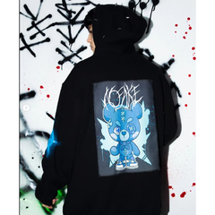 Buzo Hoodie Anarchy Azul Mod 1 Talle Único - comprar online