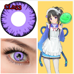Lentes de contacto fantasía cosplay anime Kimetsu Violeta CL253 en internet