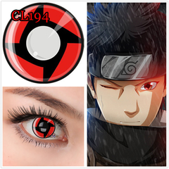 Lentes de contacto fantasía cosplay anime Naruto Sharingan Shisui CL194 - KITCH TECH