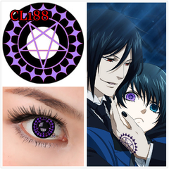 Imagen de Lentes de contacto Fantasía Anime Cosplay Black Butler Pentagrama Violeta CL188