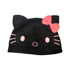 Gorro Paño Hello kitty Negra