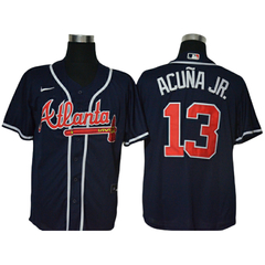 Camiseta Casaca Baseball Mlb Atlanta Acuña JR 13