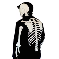 Buzo Con Cierre Esqueleto Glow in the dark - comprar online