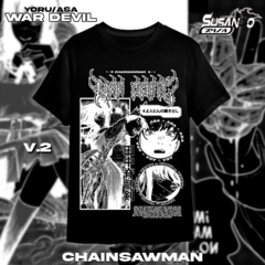 Remera Oversize Asa Yoru ChainsawMan Negra - comprar online