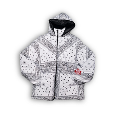 Campera Puffer Bandana Blanco - comprar online