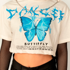 Top Remera Cadena Butterfly Danger - comprar online