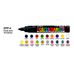 Marcador Artline Poster Marker 4mm C/ Tinta Colores - comprar online