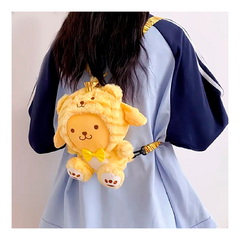 Mochila Cartera Peluche Pompompurin Disfraz Sanrio - comprar online