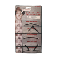 Conjunto 5 Mostachos bigote Finos autoadhesivos