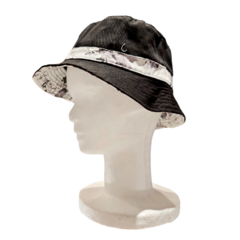 Gorro Piluso Estampado Floreado Interior Negro - comprar online