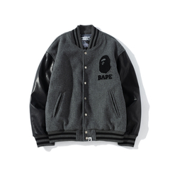 Campera BAPE X UNDEFEATED Varsity Jacket Black/Gray (AAA) - 200 USD