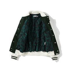 Campera BAPE X UNDEFEATED Varsity Jacket Green (AAA) - 300 USD en internet