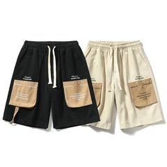 Bermuda Short Importada Doble Bolsillo Beige D1014