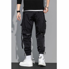 Pantalon Cargo Techwear Impermeable Negro 71 en internet