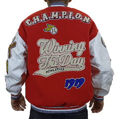 Campera Varsity Jacket Universitaria Route 66 Roja - comprar online