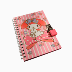 Cuaderno Agenda Mymelody Diario Intimo Candado Sanrio Rosa - Mod 4