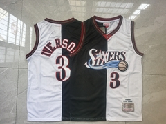Musculosa Casaca NBA Philadelphia 76ers 3 Iverson Black/White - KITCH TECH