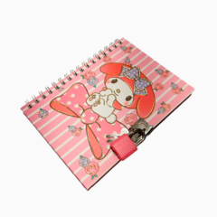 Cuaderno Agenda Mymelody Diario Intimo Candado Sanrio Rosa - Mod 4 - comprar online