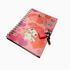 Cuaderno Agenda Mymelody Diario Intimo Candado Sanrio Rosa - Mod 3