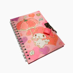 Cuaderno Agenda Mymelody Diario Intimo Candado Sanrio Rosa - Mod 3 - comprar online