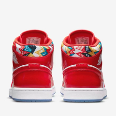 Jordan 1 Mid Chile Red- White Pollen 9.5us / 10us - 330usd - KITCH TECH