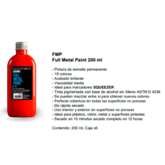 Tinta P/ Marcador Grog - Full Metal Paint 200 - comprar online