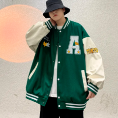 Campera Varsity Jacket Universitaria A Tokyo Verde en internet