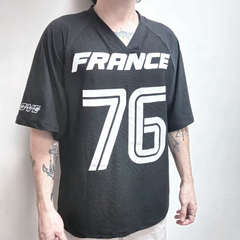 Remera Blokecore Boxy Fit France N/B