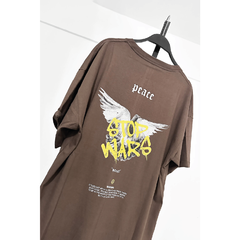 Remera Oversize Peace Stop Wars - comprar online