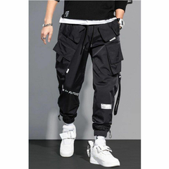 Pantalon Cargo Techwear Impermeable Negro 71 - KITCH TECH
