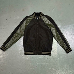 Campera Fina Negra-Verde