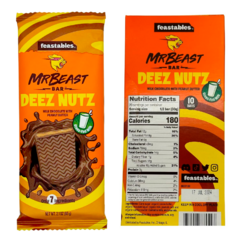 Chocolate Mr Beast Feastables Mantequilla Mani - Deez Nutz