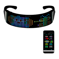 Anteojos Led Personalizable Bluetooth Visor Importados RGB