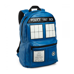 Mochila Backpack Dr Who Cuero Police Box By Bioworld